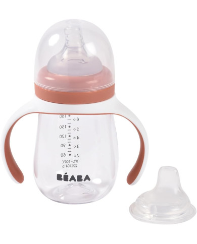BEABA MĀCĪBU PUDELĪTE-KŪZĪTE 2IN1, 210 ML, TERRACOTTA