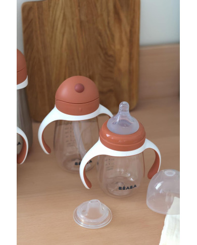 BEABA MĀCĪBU PUDELĪTE-KŪZĪTE 2IN1, 210 ML, TERRACOTTA
