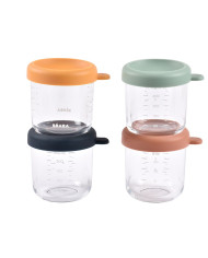 BEABA 4 GAB. STIKLA TRAUKU KOMPLEKTS (4 GAB. PA 250 ML), SUNRISE