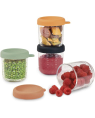 BEABA 4 GAB. STIKLA TRAUKU KOMPLEKTS (4 GAB. PA 250 ML), SUNRISE