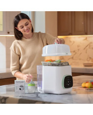 MOMCOZY PUDELĪŠU MAZGĀTĀJS KLEANPAL PRO AR STERILIZĀCIJAS UN ŽĀVĒŠANAS FUNKCIJU