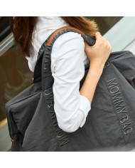 CHILDHOME LIELA MĀMIŅAS SOMA MOMMY BAG SIGNATURE URBAN DARK GREY