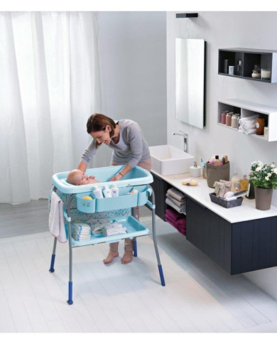 CHICCO CUDDLE&BUBBLE PĀRVIETOJAMS GALDS AR VANNI, OCEAN