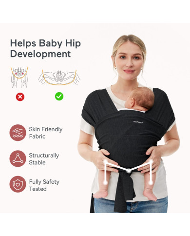 MOMCOZY ZĪDAIŅU SLINGA-NESĒJS, MELNS