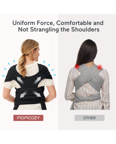 MOMCOZY ZĪDAIŅU SLINGA-NESĒJS, MELNS