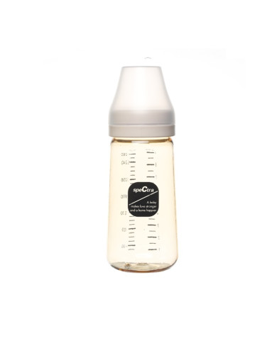 SPECTRA PPSU PUDELE, 260 ML, AR S IZMĒRA UZGAĻU, CREAM VANILLA