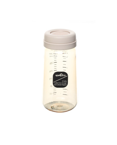 SPECTRA PPSU PUDELE, 260 ML, AR S IZMĒRA UZGAĻU, CREAM VANILLA
