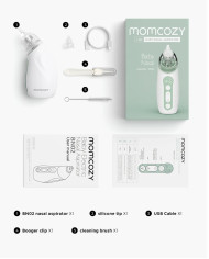 MOMCOZY ZĪDAIŅU DEGUNA ASPIRATORS AR ILGAS DARBĪBAS BATERIJU