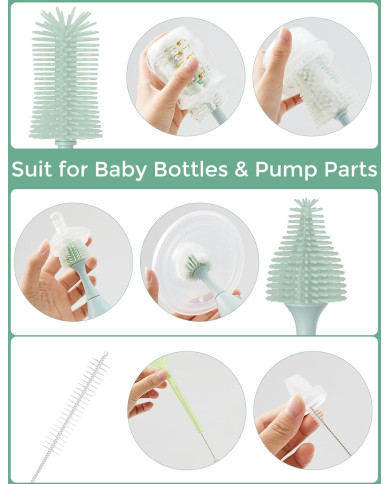 MOMCOZY PUDEĻU UN ZĪDĀTĀJU BIRSTĪŠU KOMPLEKTS PUSH-PRESS