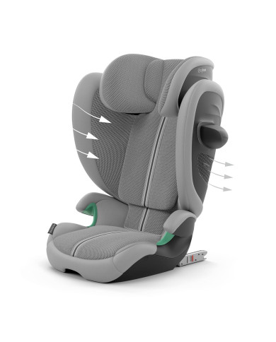 CYBEX SOLUTION PLUS G2 I-FIX AUTOMAŠĪNAS SĒDEKLIS 15-36 KG., STONE GREY