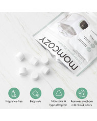 MOMCOZY PUDĒĻU MAZGĀTĀJS KLEANPAL PRO MAZGĀŠANAS TABLETES, 120 GAB.