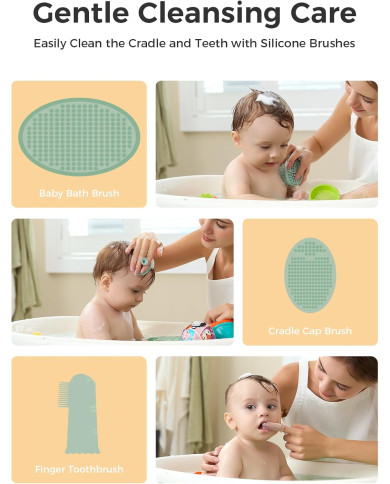 MOMCOZY KOMPLEKTS ZĪDAIŅU APRŪPEI, 10 PIEDERUMI