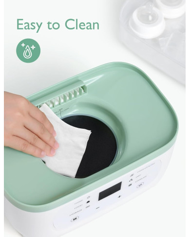 MOMCOZY 8-IN-1 ELEKTRISKAIS TVAIKA PUDEĻU STERILIZATORS ZĪDAIŅIEM