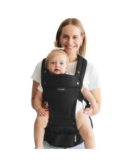 MOMCOZY ZĪDAIŅU NĒSĀTĀJS MOVE2FIT 2IN1 AR GŪŽU SĒDEKLI, MELNS