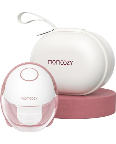 MOMCOZY Pārnēsājamais Bezvadu Krūts pumpis M6 - Rozā