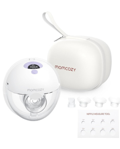 MOMCOZY Pārnēsājamais Bezvadu Krūts sūknis M5 - Purpursarkans
