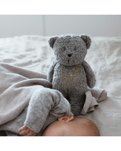 MOONIE 2.0 Miedziņš Lācītis Grey – Zīdaiņa Miera Draugs