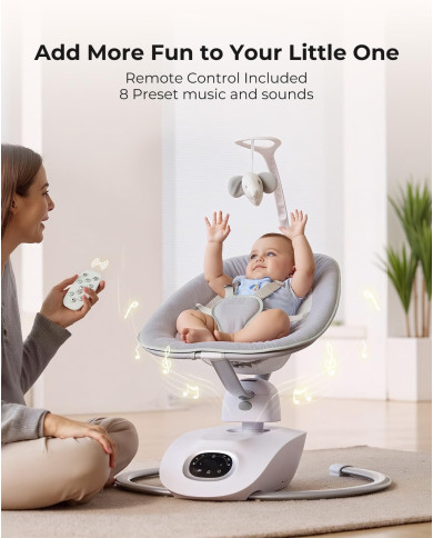 MOMCOZY Elektriskās 3D Kustību Šūpoles Zīdaiņiem Cocosway