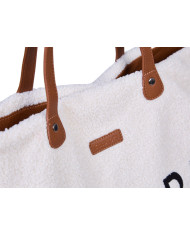 CHILDHOME FAMILY BAG SOMA, TEDDY OFF WHITE - Stilīgs un Ērts