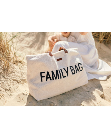 CHILDHOME FAMILY BAG SOMA, TEDDY OFF WHITE - Stilīgs un Ērts