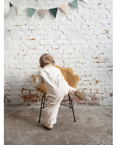 CHILDHOME Bērnu Rotangpalmas Krēsls FLOWER - Stils Dizains