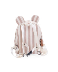 CHILDHOME Bērnu Mugursoma My First Bag - Stripes Nude/Terracotta