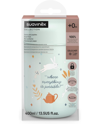 Suavinex Wonderland Termo Pārtikas Trauks 400 ml - Green