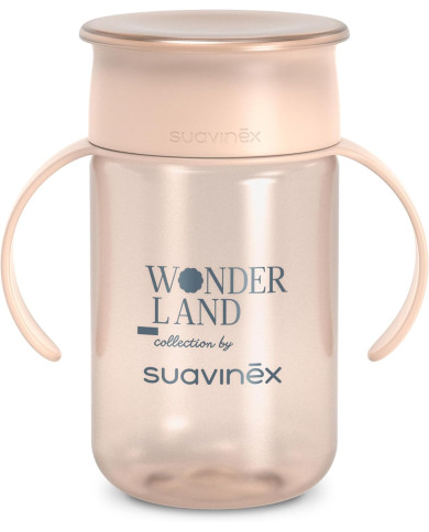 SUAVINEX 360° Neslīdošs Mācību Krūze +12 mēn, Wonderland Pink