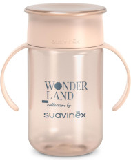 SUAVINEX 360° Neslīdošs Mācību Krūze +12 mēn, Wonderland Pink