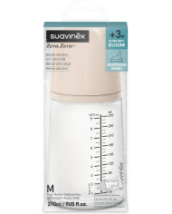 SUAVINEX ZERO ZERO ANTI-COLIC PUDELE, 270 ML, NO +3 MĒN.