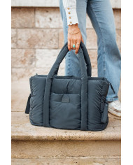 BEABA Mammas Soma Puffy Paris Dark Heather Grey - Stilīga un Plaša
