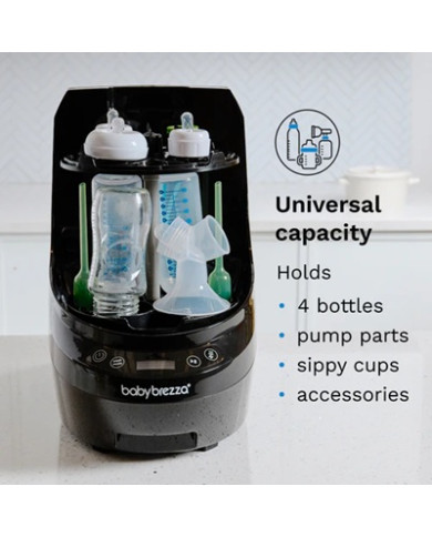 Baby Brezza Washer Pro: Sterilizācija un Žāvēšana