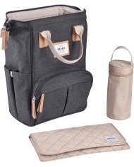 BEABA Māmiņas Mugursoma - Wellington Dark Heather Grey