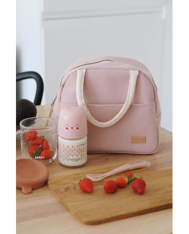 BEABA Thermo Pusdienu Soma, Dusty Pink - Stilīga un Funkcionāla