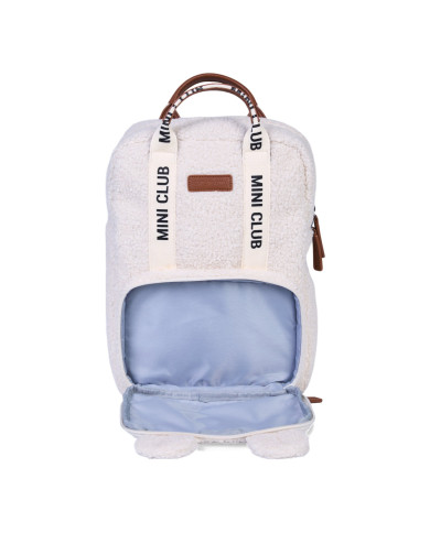 CHILDHOME bērnu mugursoma Mini Club Signature (Teddy Off White) | Kinderland