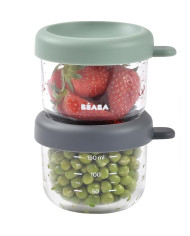 BEABA Stikla Trauku Kompleks 2×150 ml – Mineral/Sage Green | Kinderland