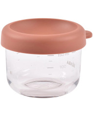 BEABA Stikla Trauksme ar Vāku 150 ml – Terracotta | Kinderland