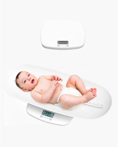 Momcozy 2 in 1 elektroniskie zīdaiņu svari ar auguma mērītāju | Kinderland