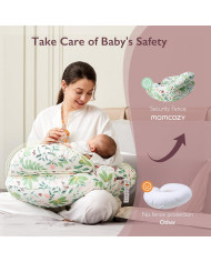 Momcozy pielāgojams barošanas spilvens Green Forest | Kinderland
