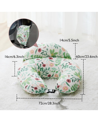 Momcozy pielāgojams barošanas spilvens Green Forest | Kinderland