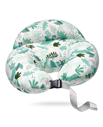 Momcozy pielāgojams barošanas spilvens Green Leaves | Kinderland