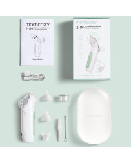 MOMCOZY 2in1 elektriskais deguna aspirators ar smidzinātāju BREEZYCLEAR