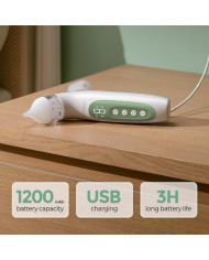 MOMCOZY 2in1 elektriskais deguna aspirators ar smidzinātāju BREEZYCLEAR