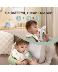 MOMCOZY 2in1 elektriskais deguna aspirators ar smidzinātāju BREEZYCLEAR