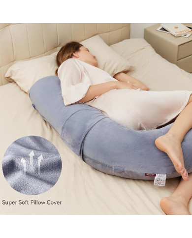 MOMCOZY grūtniecības spilvens, F formas