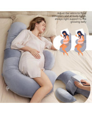 MOMCOZY grūtniecības spilvens, F formas