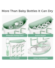 MOMCOZY modulārais 18 gab. pudelīšu žāvēšanas