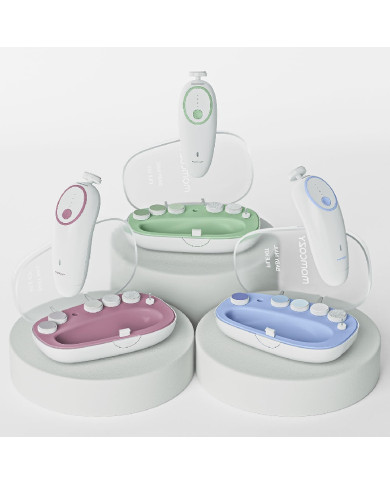 MOMCOZY elektriskā bērnu un zīdaiņu nagu vīle, rozā