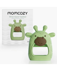 MOMCOZY silikona zobu grauzturis zīdaiņiem, zaļš