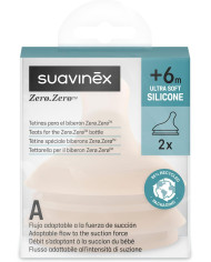 SUAVINEX Regulējamas Plūsmas Zīdekļi ZERO ZERO Anti-Colic Pudeles